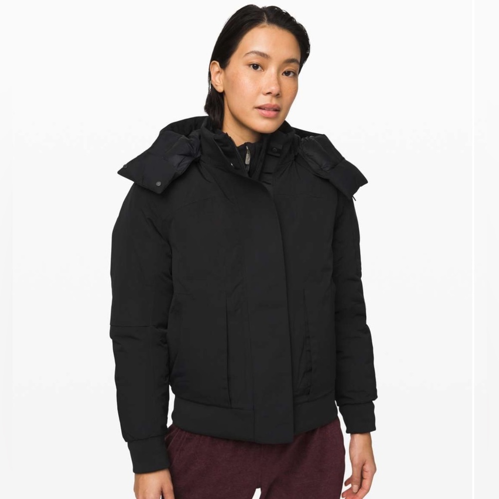 lululemon athletica Black Bomber Jacket